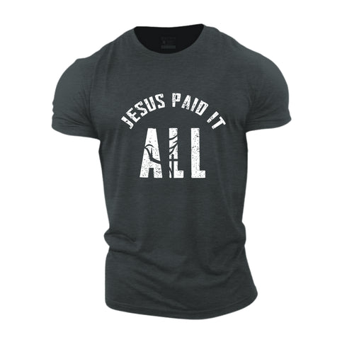 Men's Jesus Paid It All Cotton T-Shirt